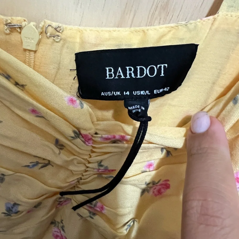 BARDOT Midi Bow Tie Dress size 10 - Picture 6 of 6